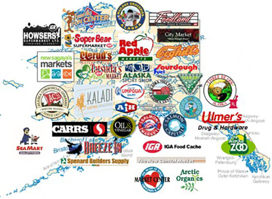 Alaska retail map