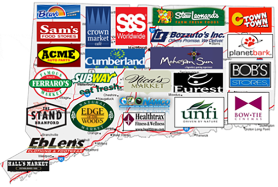 Connecticut retail map