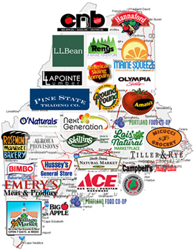 Maine retail map