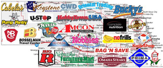 Nebraska retail map