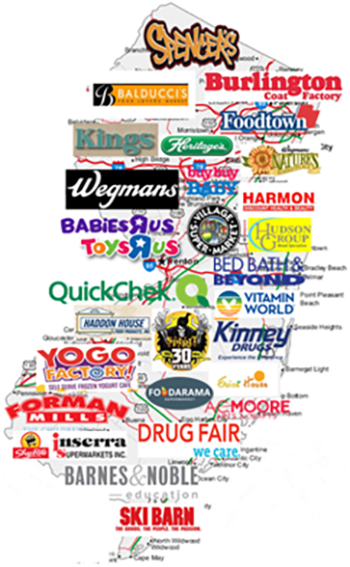New Jersey retail map