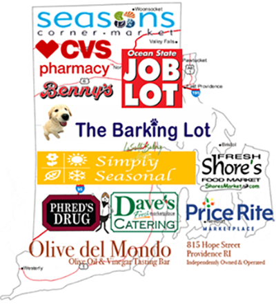 Rhode Island retail map