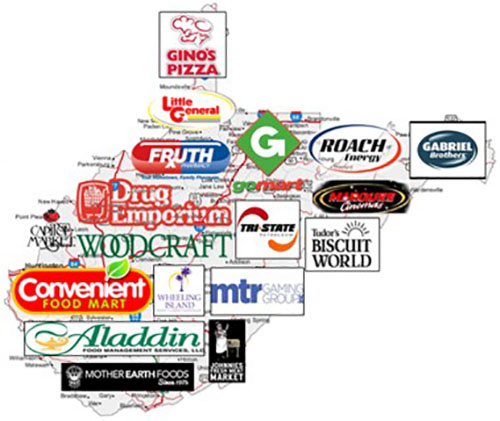 West Virginia retail map